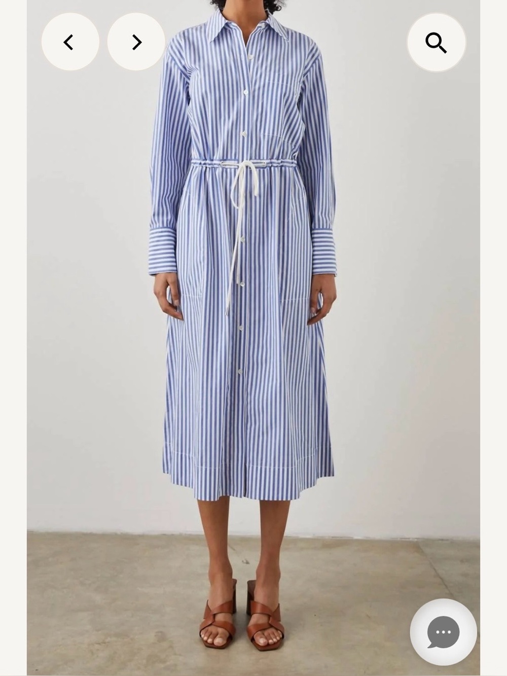 Rails Shivonne  Riviera Stripe shirt Dress L